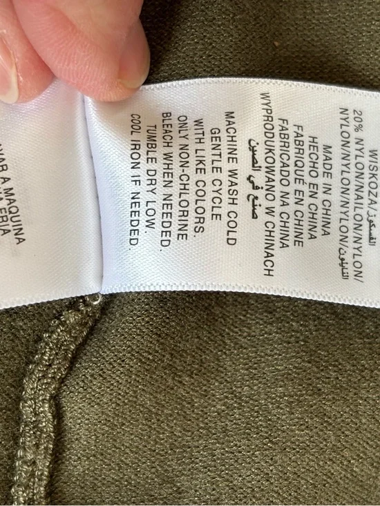 Jones New York Open-Front Olive Green Women's S Cardigan Sweater Nice Weight - Picture 6 of 9